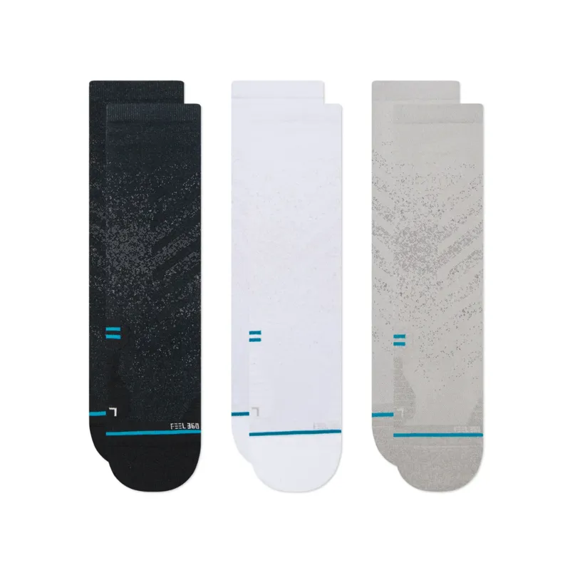 Stance Run Light Crew Socks 3 Pack in Multi
